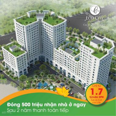 Trực tiếp CĐT Eco City Việt Hưng, bán căn góc 65m2 full nội thất, nhận nhà ở ngay, CK 9%, vay 0% LS