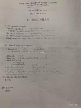 Bán lô góc 2 mặt tiền trong khu trung tâm xã Suối Tân, Cam Lâm. DT 117.2m2