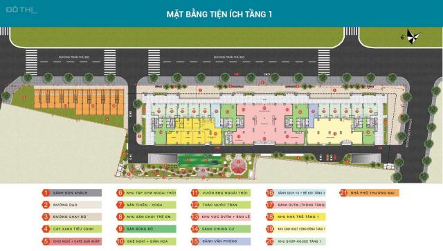 Giá cực sốc: 1,3 tỷ/ căn 2 phòng ngủ - mặt đường Trần Thủ Độ - đầy đủ tiện ích: Bể bơi, sân vườn