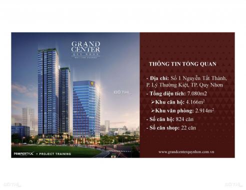 Căn hộ smarthome 5* Grand Center Quy Nhơn, TT chỉ 16%, giá chỉ 37tr/m2, sổ hồng, LH: 0907228516