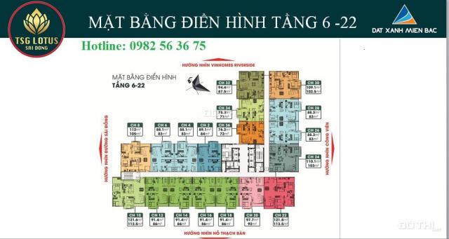 Duy nhất tháng 2 đồng giá 23,5tr/m2 TSG Lotus Long Biên, cạnh Vinhomes Riverside CK 8%, LS 0%/18T