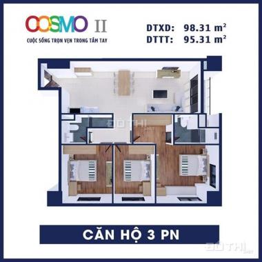 Cần bán căn hộ cao cấp Cosmo 2, mặt tiền đường Nguyễn Thị Thập. 37tr/m2