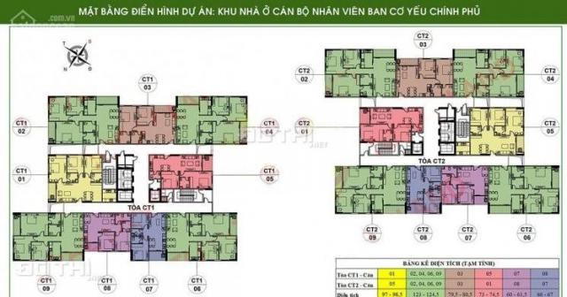 Cho thuê căn 3PN, 124m2 cửa Tây Bắc chung cư Ban Cơ Yếu Chính Phủ, giá 13 tr/th, nội thất cơ bản