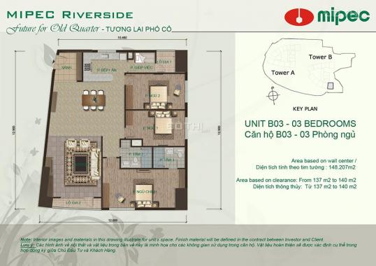 Thua lỗ bán gấp Mipec Riverside căn B03 full đồ nội thất cao cấp, tầng trung, view sông, 0988468135