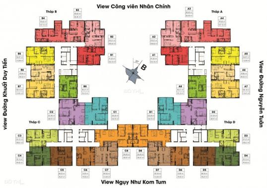 Việt Đức Complex cần bán gấp căn hộ 3PN, DT 109m2, tòa C, hướng ĐN - ĐB