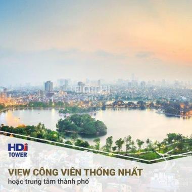 Sở hữu CH mặt phố DT 94.9m2, dự án HDI Tower 55 Lê Đại Hành, gần Vincom Bà Triệu, quà tặng 100tr