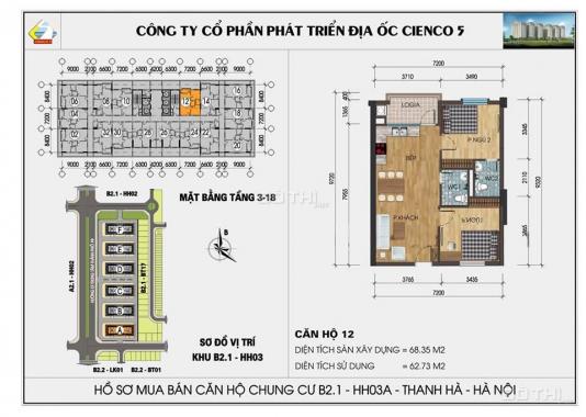 Sàn BĐS Mường Thanh: Bán hơn 50 căn hộ chung cư Thanh Hà Mường Thanh diện tích 47 - 83m2