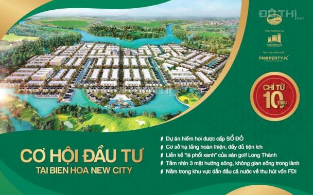 Bán dự án đất nền sổ đỏ Biên Hòa New City, Biên Hòa, Đồng Nai diện tích 100m2, giá 15tr/m2