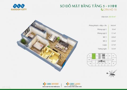 Chỉ từ 300tr khách hàng được chọn căn chọn tầng FLC Garden City Đại Mỗ. LH: 0968.616.047