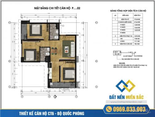 Bán căn hộ chung cư tại dự án chung cư CT5 - CT6 Lê Đức Thọ, Nam Từ Liêm, Hà Nội, DT 103.21m2