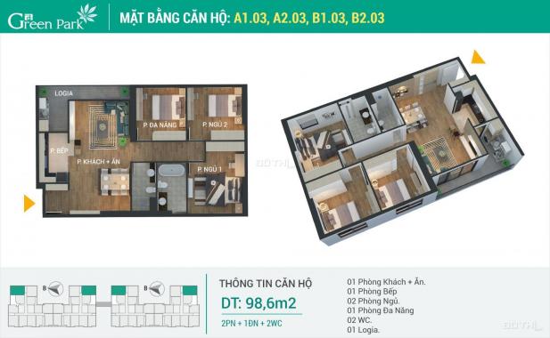 Chung cư Q. Hoàng Mai, giá đợt 1 CĐT chỉ từ 22tr/m2