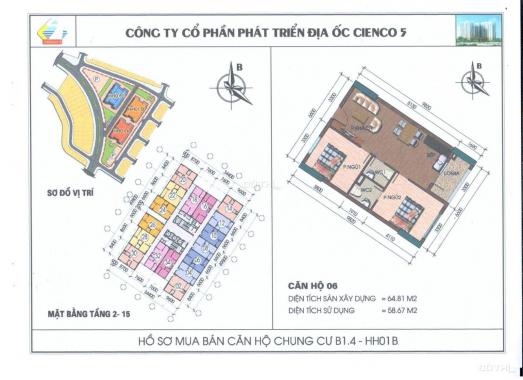 Bán căn chung cư 66m2 - ban công Đông Nam mát mẻ, liên hệ, 0962384248