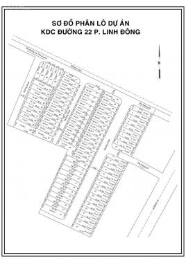 Bán gấp 78m2 đất khu dân cư 22 đường Số 22, phường Linh Đông Thủ Đức