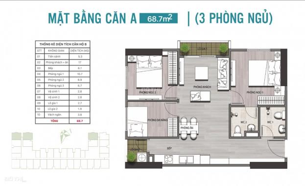 Căn hộ Ecolife Riverisde Điện Biên Phủ từ 19 - 22tr/m2 vay lãi suất 0% tới 18 tháng