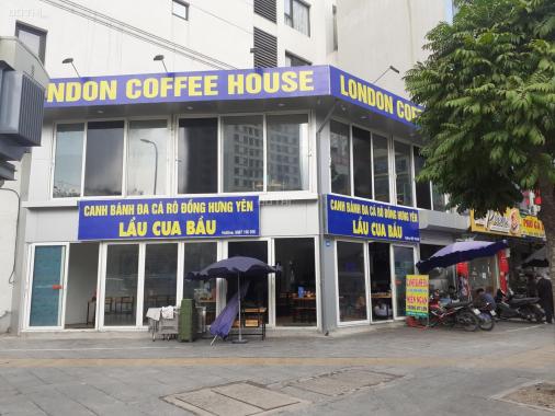 Cho thuê nhà mặt phố Khúc Thừa Dụ hai mặt tiền làm nhà hàng, cà phê, DT: 80m2 x 2 tầng
