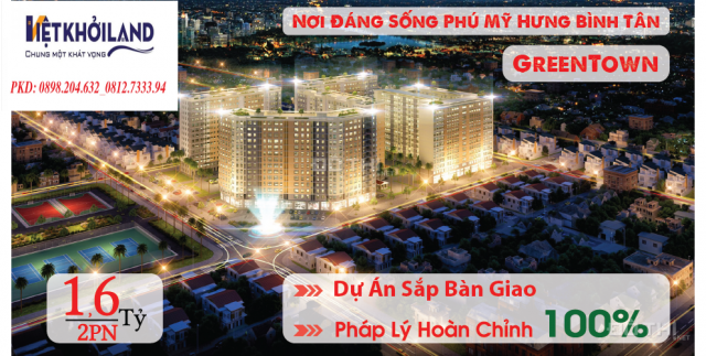 Cần bán gấp CH đang bàn giao nhà T04/2020 tại Green Town Bình Tân, giá CC, LH 0812 7333 94