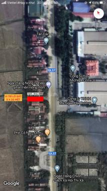 Bán đất mặt đường QL 37, Tân Dân, TP Chí Linh, kinh doanh tốt. (8x20 mét)