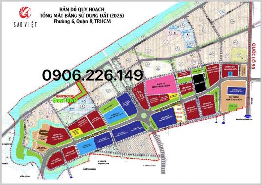 Mặt bằng kinh doanh 7.8x10.1m, 1 trệt 1 lầu, mặt tiền Phạm Thế Hiển, phục vụ hơn 2000 hộ dân cư