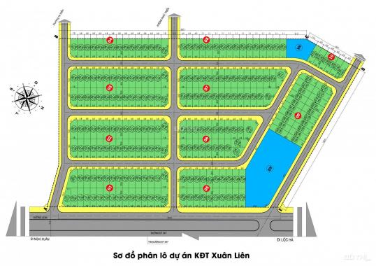 Bán đất mặt đường quốc gia ven biển rộng 60m, Xuân Liên, Nghi Xuân, Hà Tĩnh, giá chỉ từ 4tr/m2