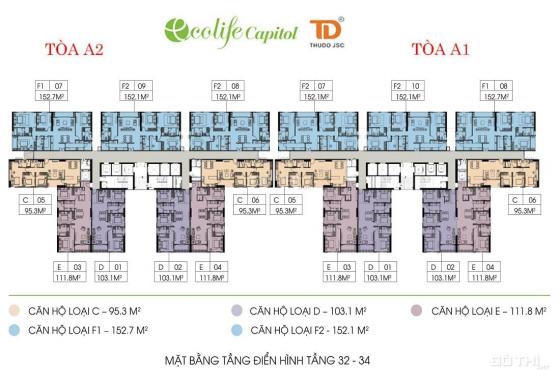 Chính chủ cần bán gấp CH Ecolife Tố Hữu 75m2, 2PN 2VS giá cắt lỗ cho khách thiện chí LH 0916295444