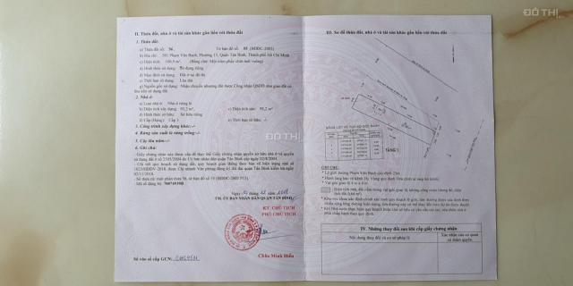 Chính chủ cần bán nhà MT đường Phạm Văn Bạch, P. 15, Tân Bình, 100.9m2