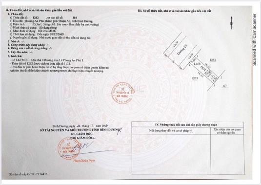 Đất trung tâm TP. Thuận An, BD giá rẻ hơn thị trường, mặt tiền lớn
