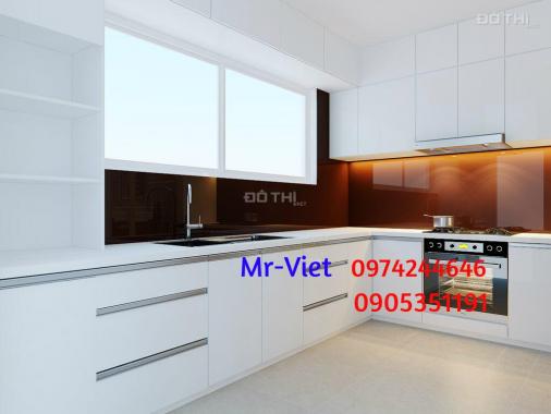 Cho thuê gấp CH Sài Gòn Avenue 62m2, trang bị kệ bếp trên dưới, giàn phơi, rèm cửa, giá 6,5 tr/th
