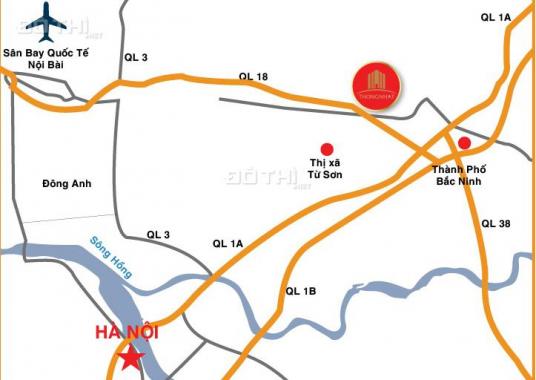 Bán nhà mặt phố tại Cát Tường Smart City, Yên Phong, Bắc Ninh diện tích 80m2, giá 1.7 tỷ