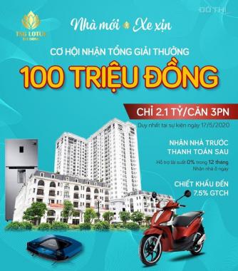 Suất ưu đãi lên tới 448 triệu cho căn 3PN và 295 triệu cho căn 2PN tại TSG Lotus