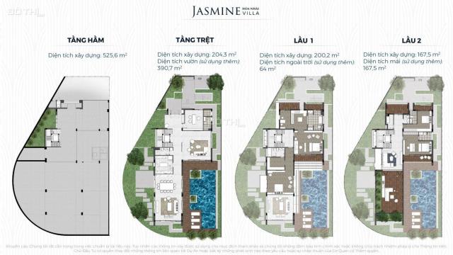 Mua biệt thự Lancaster Eden An Phú Q2, Loại Jasmine, 595m2, 3 tầng