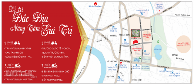 Ra mắt Hacom Galacity trung tâm TP. Phan Rang - Ninh Thuận, căn hộ thương mại căn góc 310tr