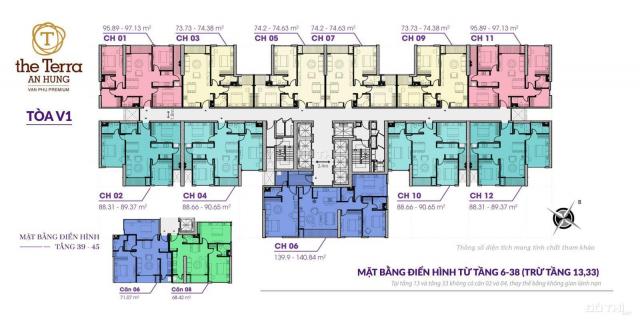 Bán căn hộ tầng 7 rẻ nhất tại dự án chung cư The Terra An Hưng, hỗ trợ 0% LS + quà tặng 15tr