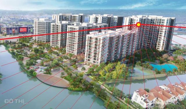 Bán căn góc 2PN - 2VS 76.9m2 Vinhomes Symphony, view bể bơi, khu tập gym, sông Hoa Lan, 0931031555