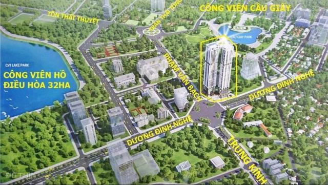 Bung 01 suất ngoại giao căn hoa hậu 07 gồm 3PN, view trọn công viên Cầu Giấy, vào tên trực tiếp HĐ