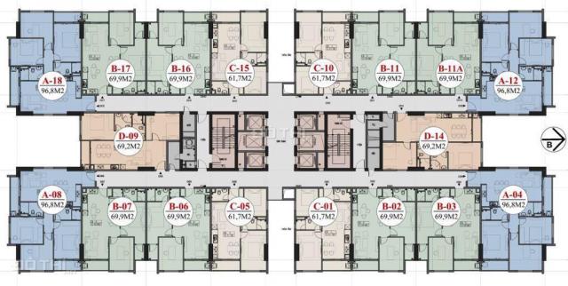 Chung cư AZ Thăng Long, 69m2, 2PN, giá cực tốt