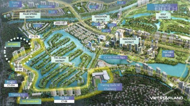 Bán căn hộ chung cư tại dự án chung cư Sky Oasis, Văn Giang, Hưng Yên, DT 75m2, giá 1.99 tỷ