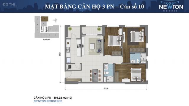 Căn 101m2 Newton Residence bán HTCB chỉ 6.570 tỷ, HĐMB