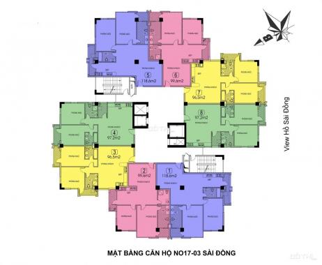 Bán căn hộ chung cư tại dự án Green Tower Sài Đồng, Long Biên, Hà Nội, diện tích 111.3m2