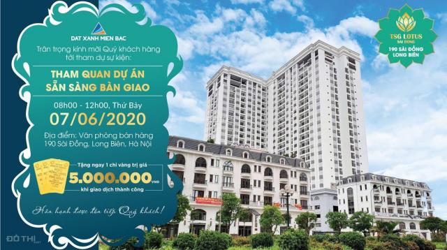 Bán căn hộ 24, 103m2, giá 24,2tr/m2, dự án TSG Lotus Sài Đồng, hỗ trợ vay 70% GTCH