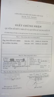 Bán nhà 4*12m, 1 lầu đúc thật 2PN Đông Hưng Thuận 31, Q12, rẻ 2,999 tỷ