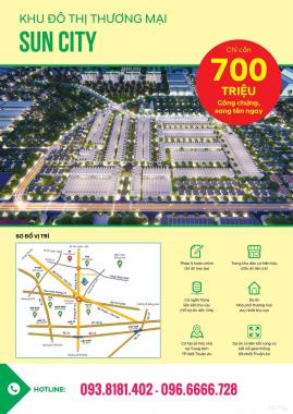 Mở bán dự án Sun City - Thuận An, BD chỉ cần TT 300 triệu có sổ hồng riêng từng nền