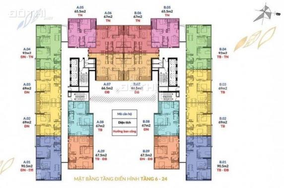 Chung cư khu ĐT Pháp Vân sở hữu căn 69m2, giá từ 1,5 tỷ, LS vay 0%, CK ngay 11%