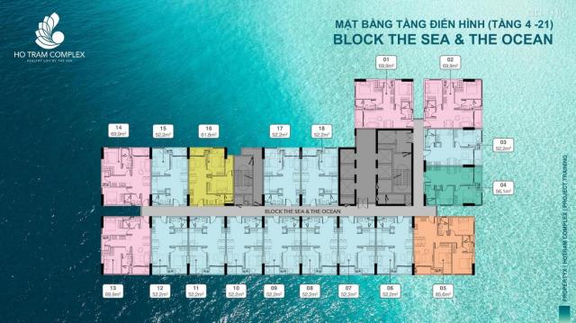 Bán căn hộ rẻ bất ngờ sát biển đầu tiên được sử dụng lâu dài chỉ 1 tỷ 590 triệu tại Hồ Tràm