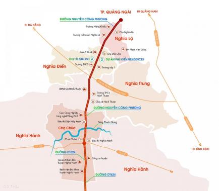 Bán đất mặt tiền đường chính gần UBND + Trường học Nghĩa Điền