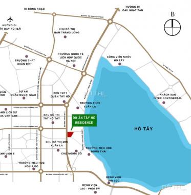 Bán biệt thự Tây Hồ Residence - mặt đường Võ Chí Công, đường 21m, 23 tỷ/131m2. Xây thô 3,5 tầng