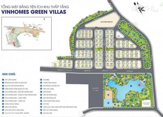 Biệt thự đơn lập Vinhomes Green Villas 4 tầng 288m2 đóng 35% nhận nhà, CK đến 6%, tặng 2 cây vàng