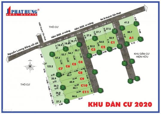 Bán đất hẻm 2020 Huỳnh Tấn Phát, nhà bè sổ riêng từng nền chỉ 2.7 tỷ 94m2. Gọi ngay 0938 589 449