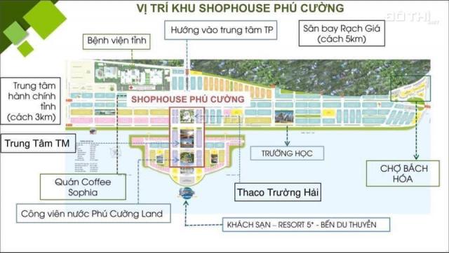 Bán nhà mặt phố tại dự án khu đô thị mới Phú Cường, Rạch Giá, Kiên Giang diện tích 120m2, giá 7 tỷ