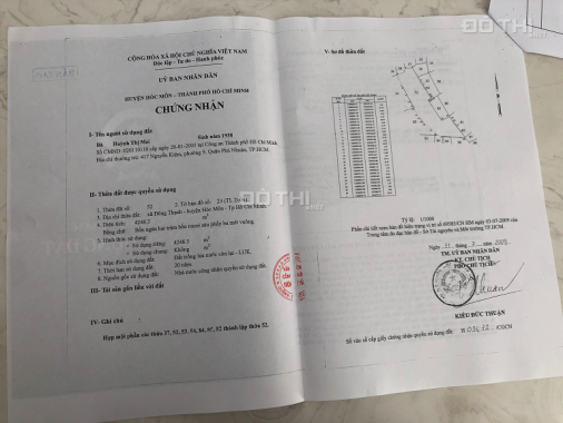 Chính chủ cần bán lô đất đẹp tại Xã Đông Thạnh, huyện Hóc Môn. Giá tốt