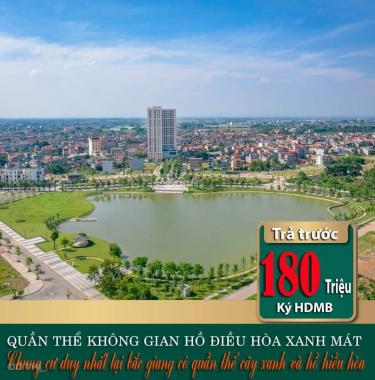 Bán căn 2PN view hồ tại chung cư Bách Việt - TP Bắc Giang - 180tr ký ngay HĐMB - Sổ hồng chính chủ